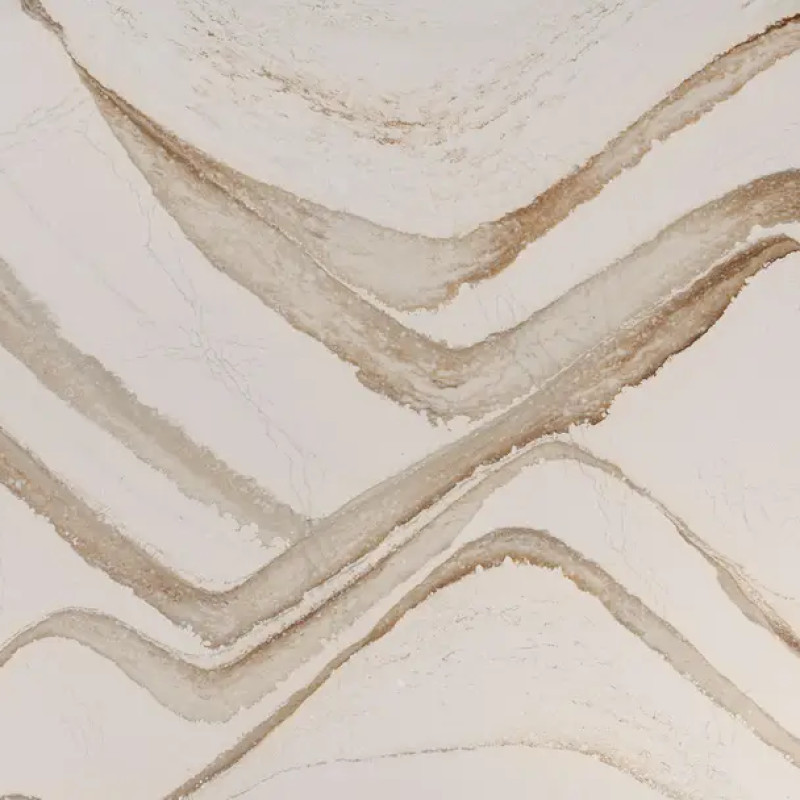 Cambria Brittanicca Gold Warm quartz countertop sample available in Columbus Ohio