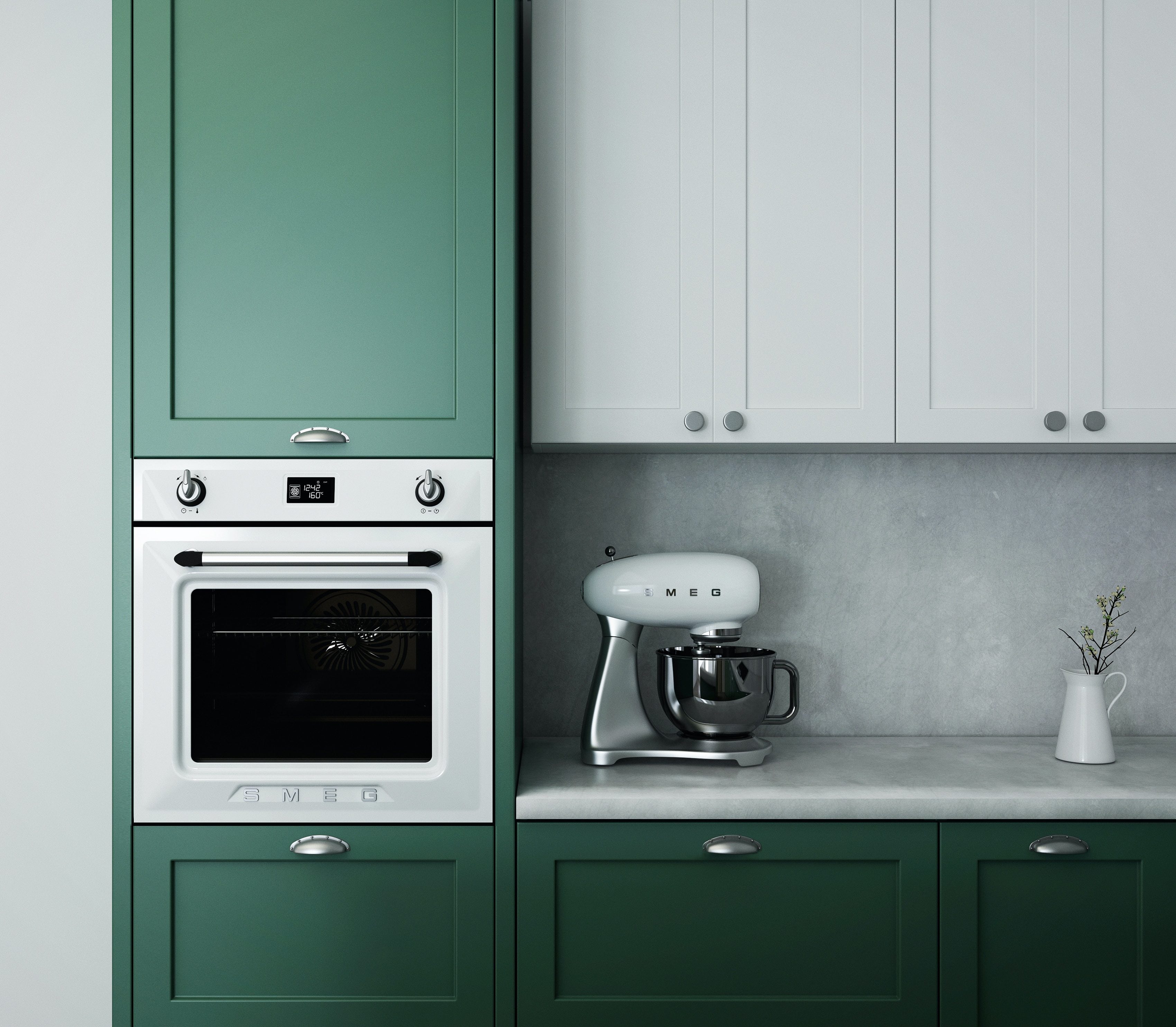 Kitchens are Going Green: Countertop Suggestions for Trending Green Cabinetry