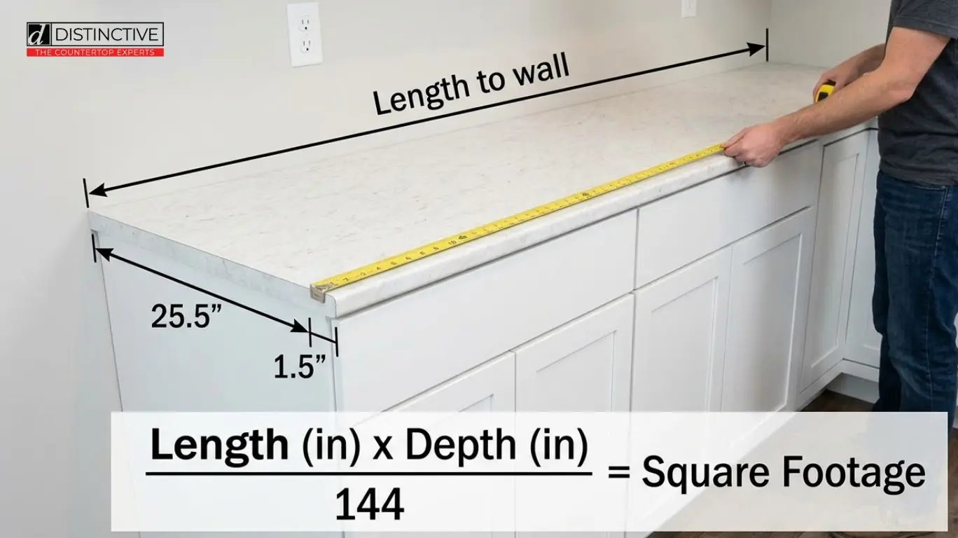 how to measure countertop 1