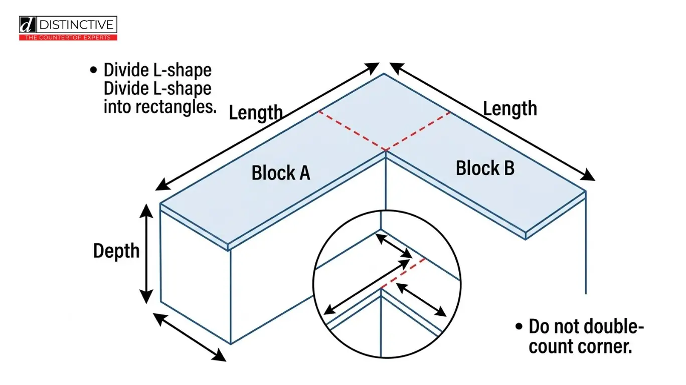 how to measure countertop 2