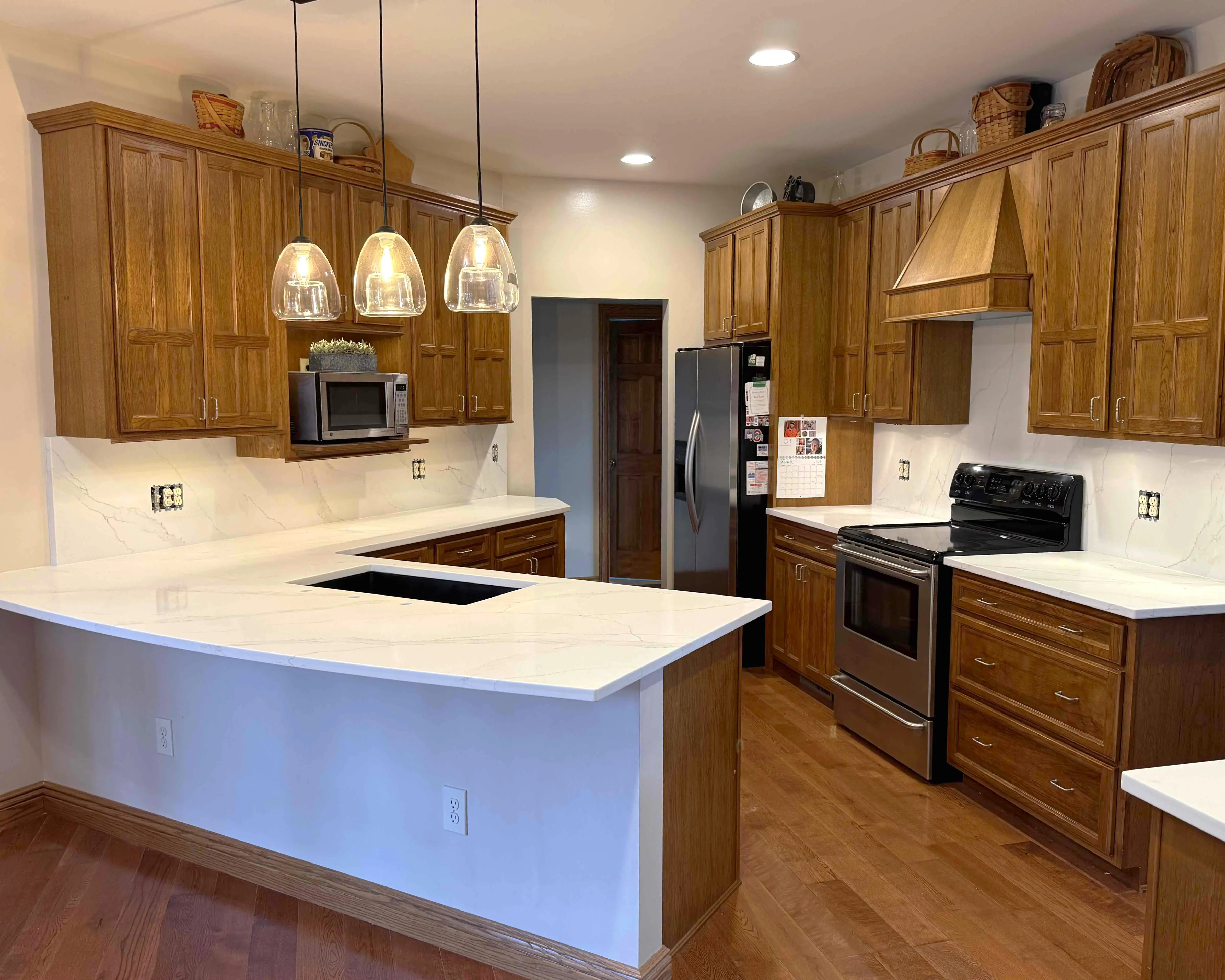 Kitchen countertop project in Westerville Ohio